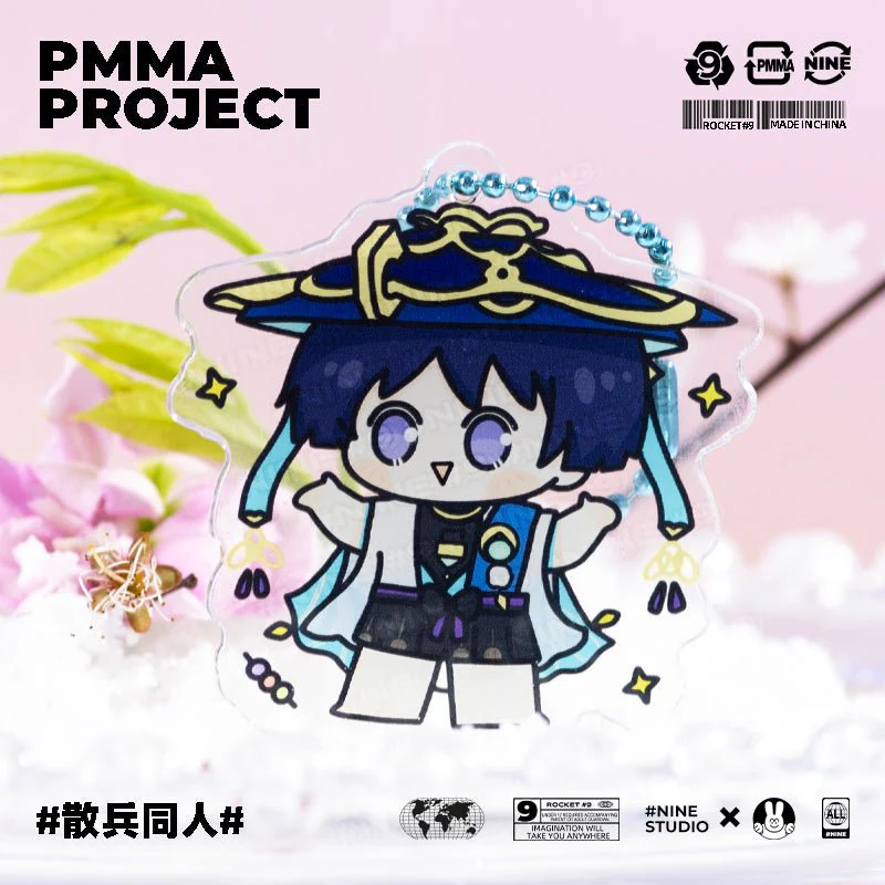 Genshin Impact Character Chibi 2 in 1 Stand Figure Keychain - Image 10