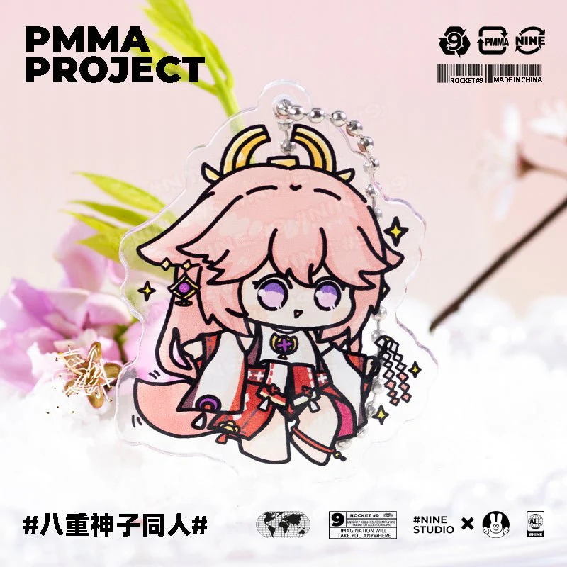 Genshin Impact Character Chibi 2 in 1 Stand Figure Keychain - Image 3