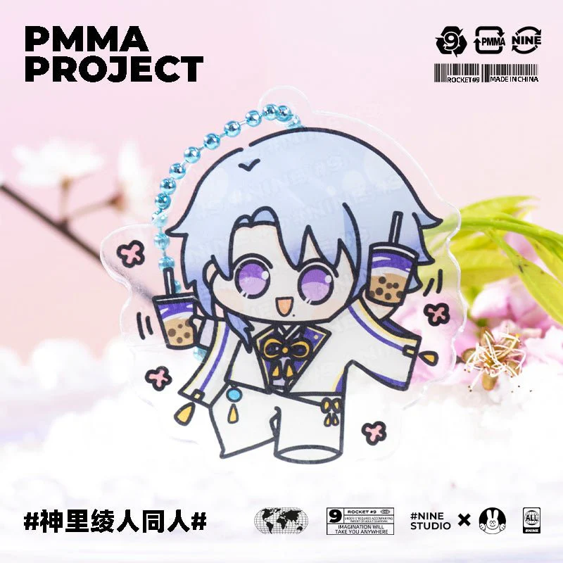 Genshin Impact Character Chibi 2 in 1 Stand Figure Keychain - Image 5