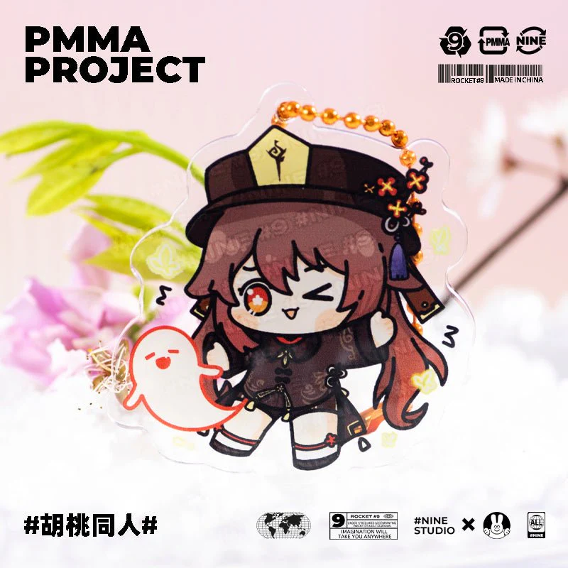 Genshin Impact Character Chibi 2 in 1 Stand Figure Keychain - Image 7