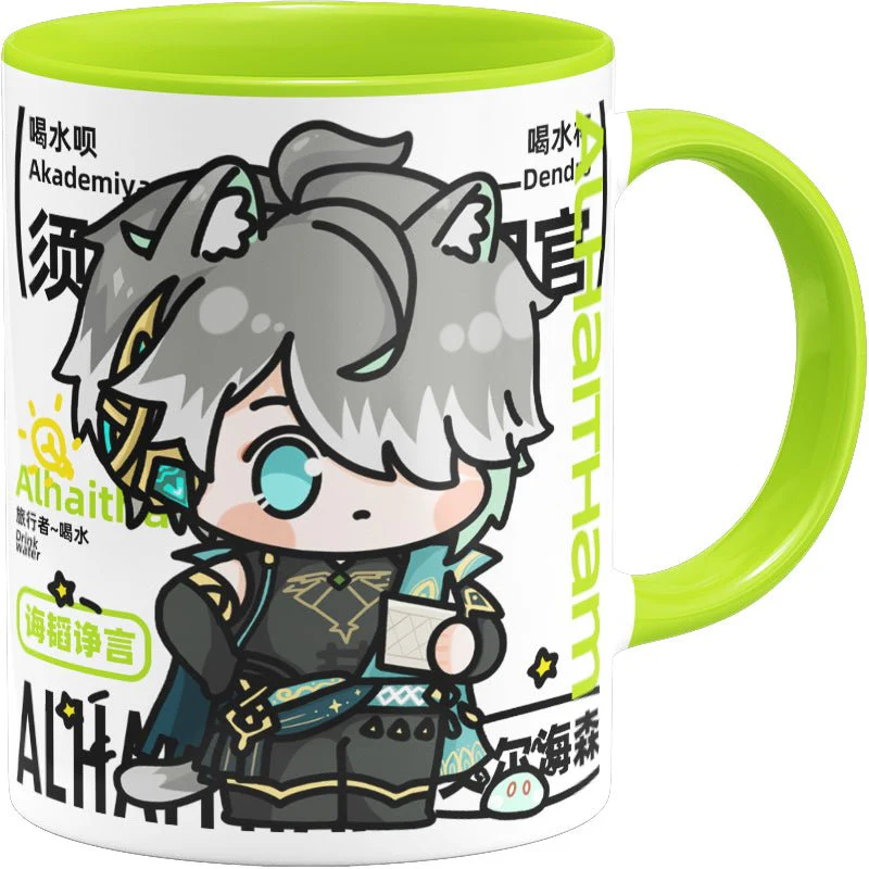 Genshin Impact Comic Style Cute Character Ceramics Mug - Alhaitham - Image 5