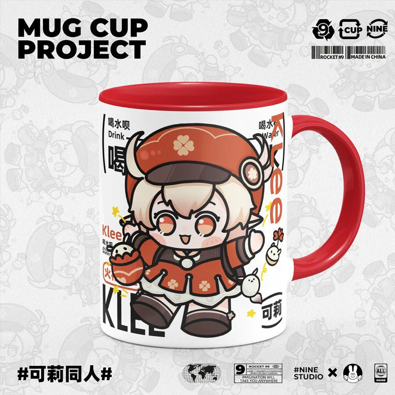 Genshin Impact Comic Style Cute Character Ceramics Mug - Klee