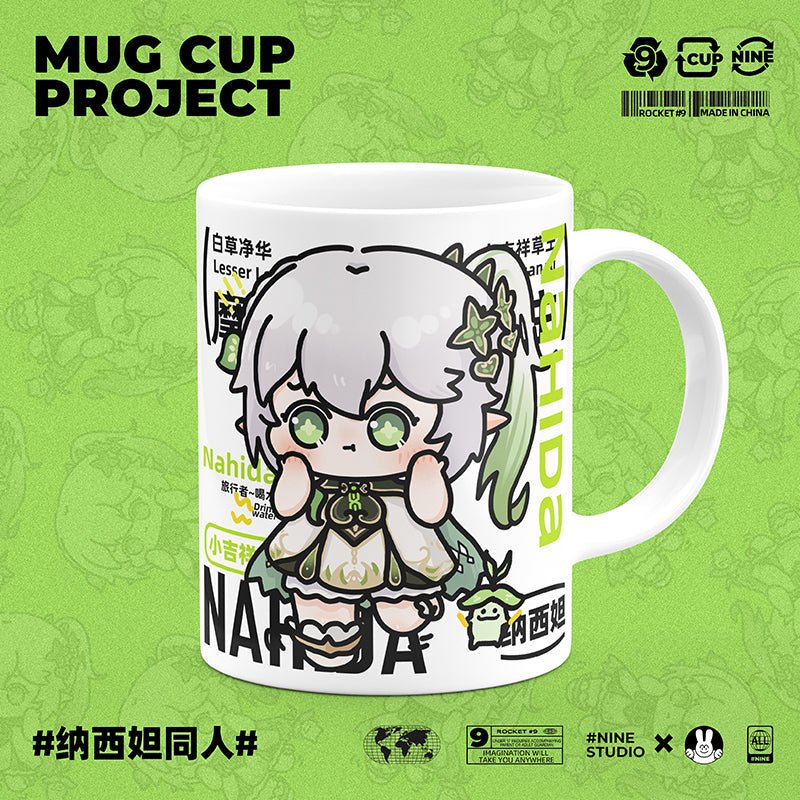 Genshin Impact Comic Style Cute Character Ceramics Mug - Nahida - Image 2