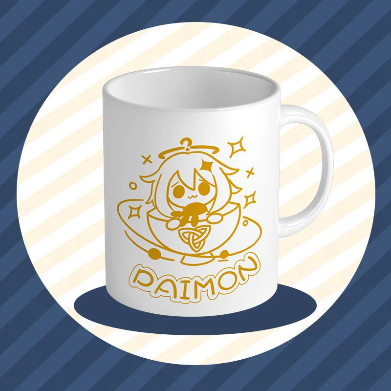 Genshin Impact Paimon Ceramic Mug - Image 3