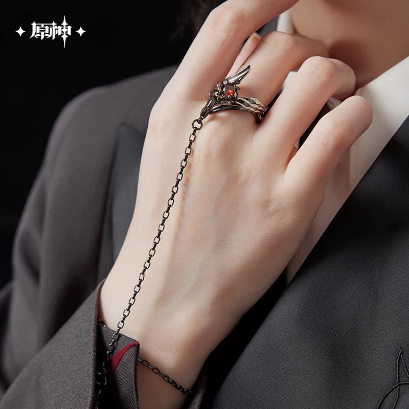 [OFFICIAL] Genshin Impact Arlecchino Impression Accessories - Ring Necklace Set - Image 3