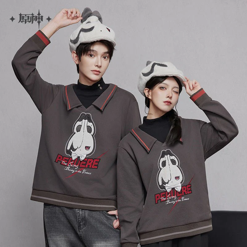 [OFFICIAL] Genshin Impact Arlecchino Impression Clothes - Two-Piece-Effect Sweatshirt