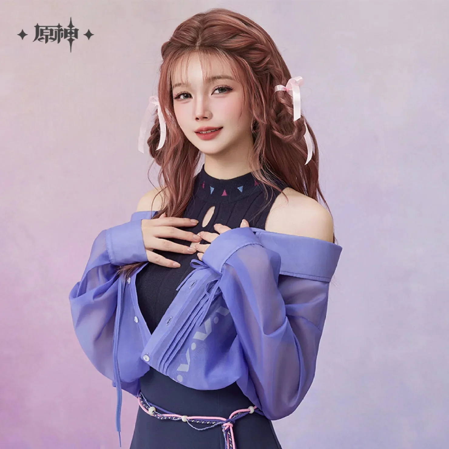 [OFFICIAL] Genshin Impact Citlali Impression Series Clothes - Shirt Knit Vest Set - Image 4