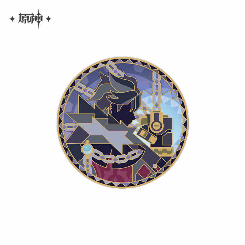 [OFFICIAL] Iridescent Arataki Rockin Tour Themed Metal Badge - Image 4