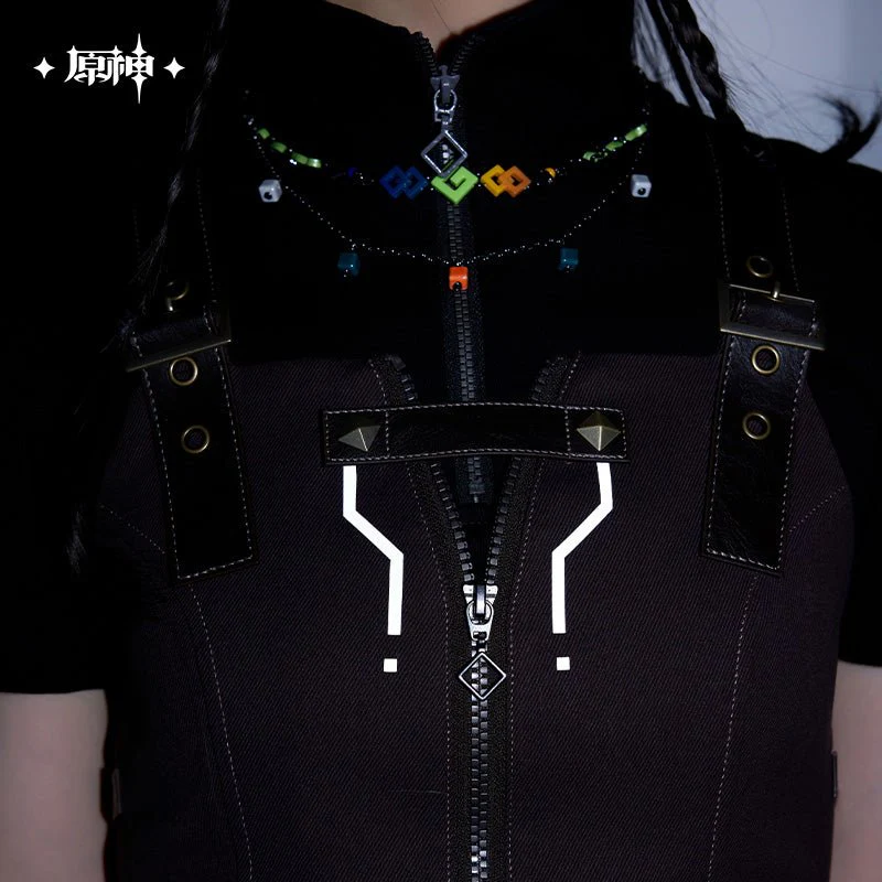 [OFFICIAL] Genshin Impact Kinich Impression Series Clothes - Color-Blocked Cropped Tank Top - Image 5