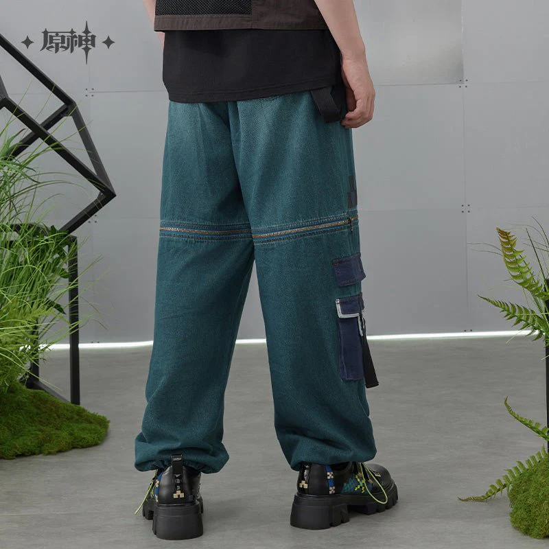 [OFFICIAL] Genshin Impact Kinich Impression Series Clothes - Detachable Utility Jeans - Image 3