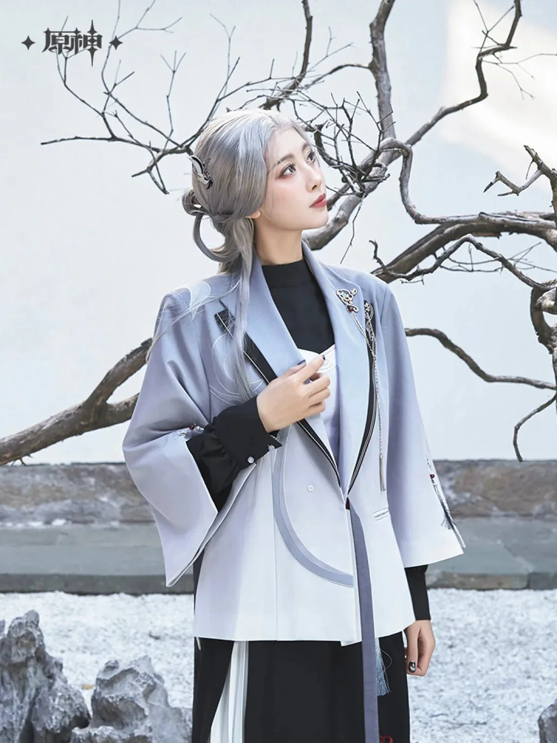 [OFFICIAL] Genshin Impact Shenhe Impression Series Clothes and Accessories - Casual Jacket - Image 2