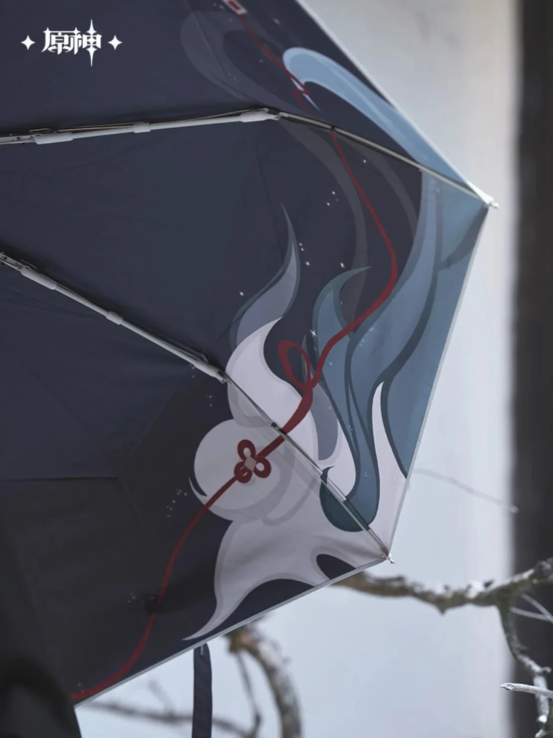 [OFFICIAL] Genshin Impact Shenhe Impression Series Clothes and Accessories - Folding Umbrella - Image 4