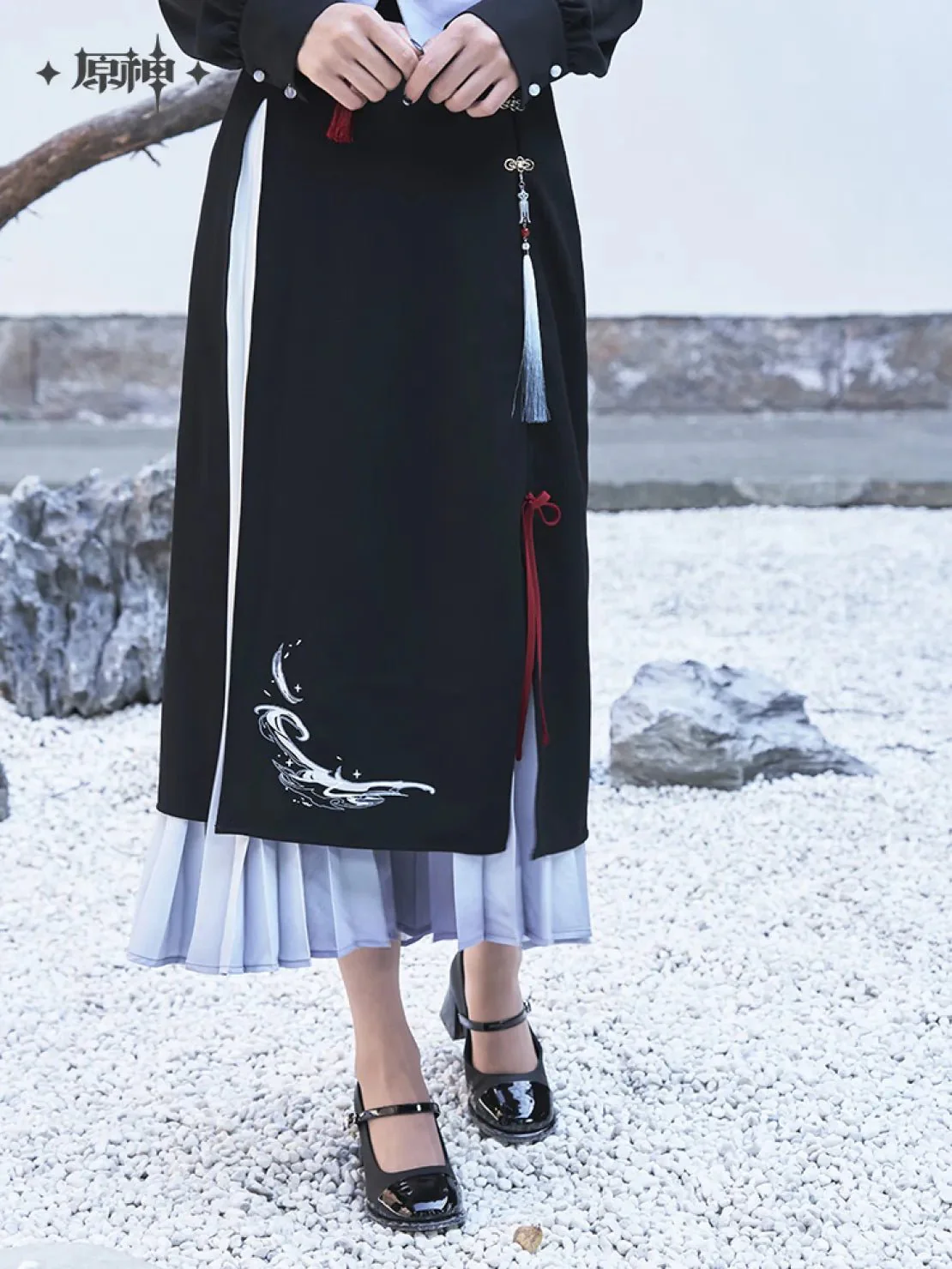[OFFICIAL] Genshin Impact Shenhe Impression Series Clothes and Accessories - Midi Skirt - Image 3