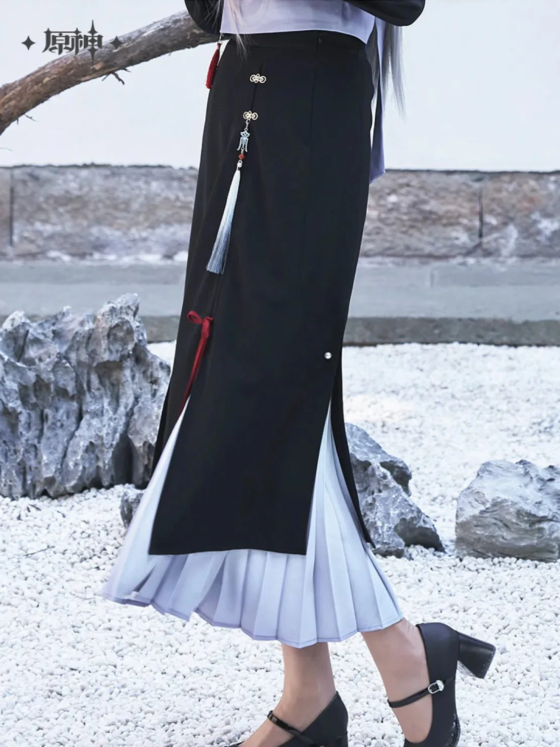 [OFFICIAL] Genshin Impact Shenhe Impression Series Clothes and Accessories - Midi Skirt - Image 4