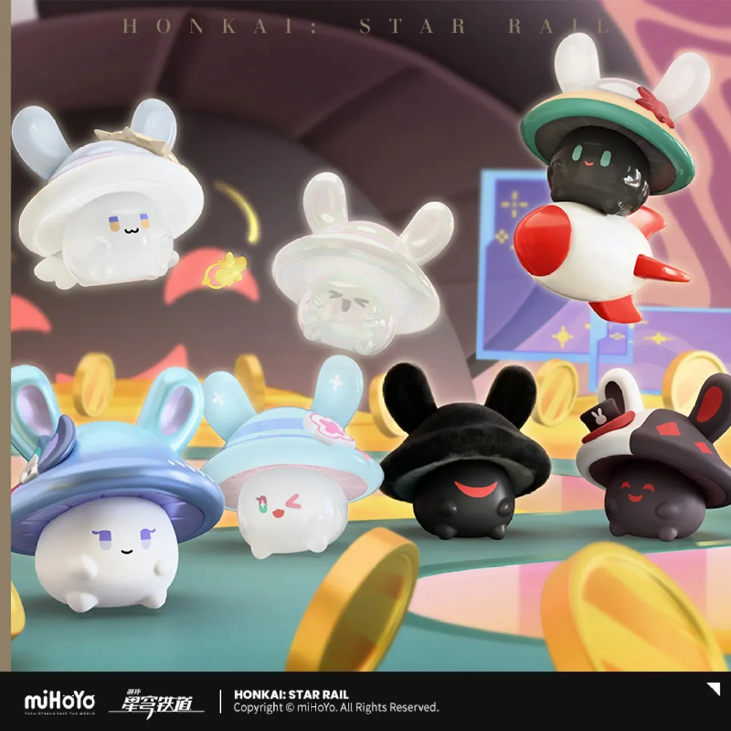 [OFFICIAL] Honkai Star Rail Bunny Mushroom & Mushroom Bunny Series Mini Figure Blind Bag - Image 3