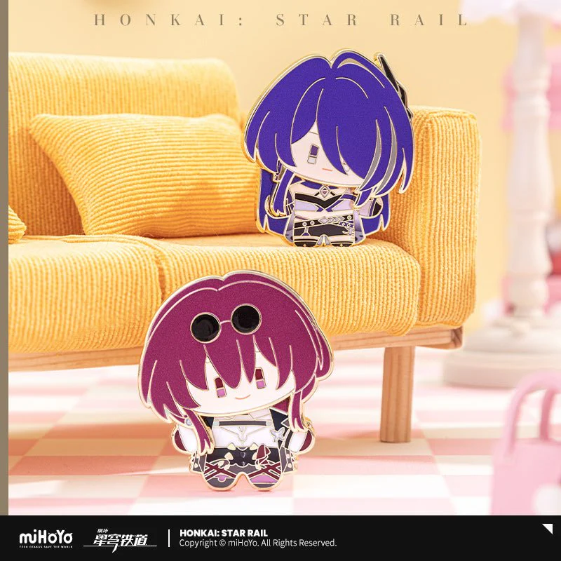 [OFFICIAL] Honkai Star Rail Character Chibi Cute Metal Shake Badge - Image 2