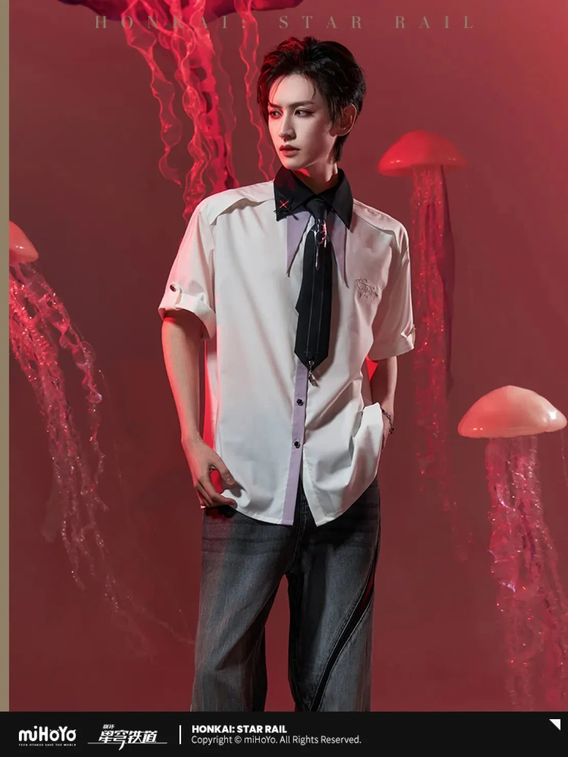 [OFFICIAL] Honkai Star Rail Evernight Impression Series Clothes - Short Sleeve Shirt - Image 5