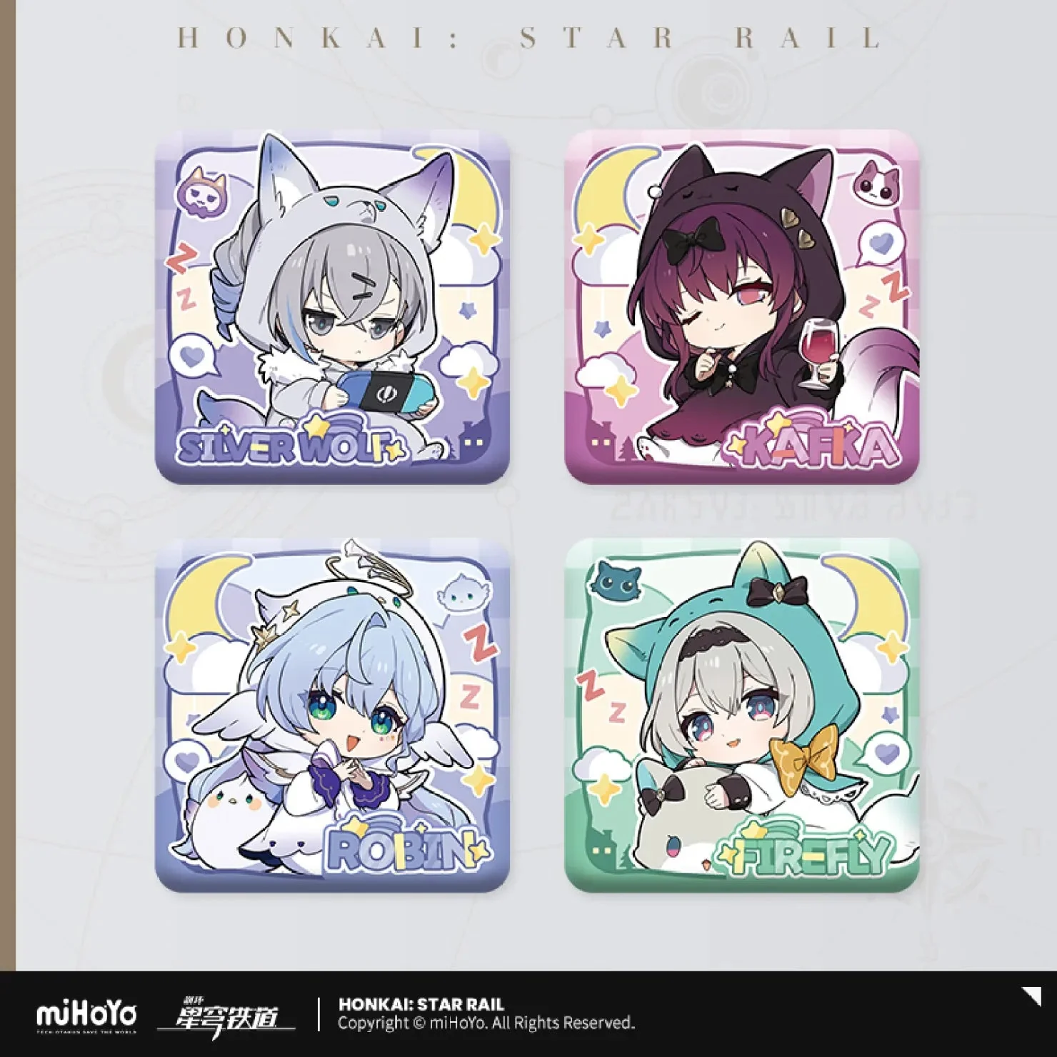 [OFFICIAL] Honkai Star Rail Girls Dormitory Chibi Series Square Badge