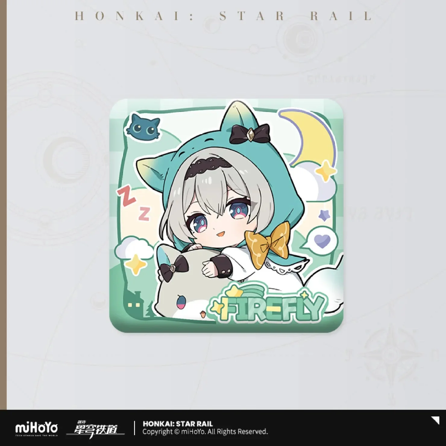 [OFFICIAL] Honkai Star Rail Girls Dormitory Chibi Series Square Badge - Image 4