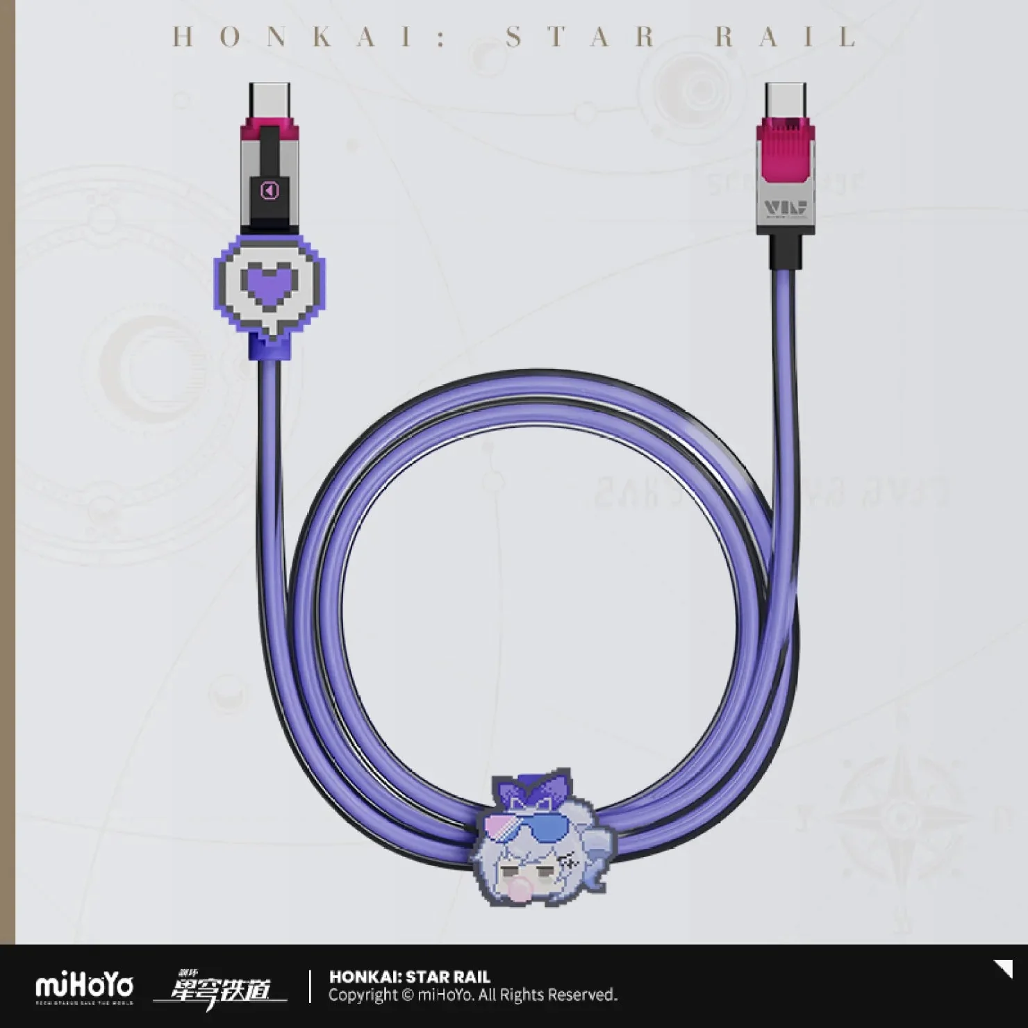 [OFFICIAL] Honkai Star Rail Silver Wolf Pixel Series Charger and Charging Cable - Image 7