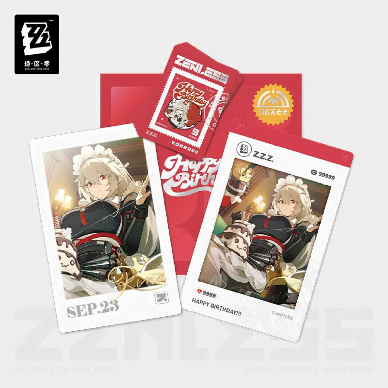 [OFFICIAL] Zenless Zone Zero HB2U Series Happy Birthday Cards Set Vol.1 - Image 3