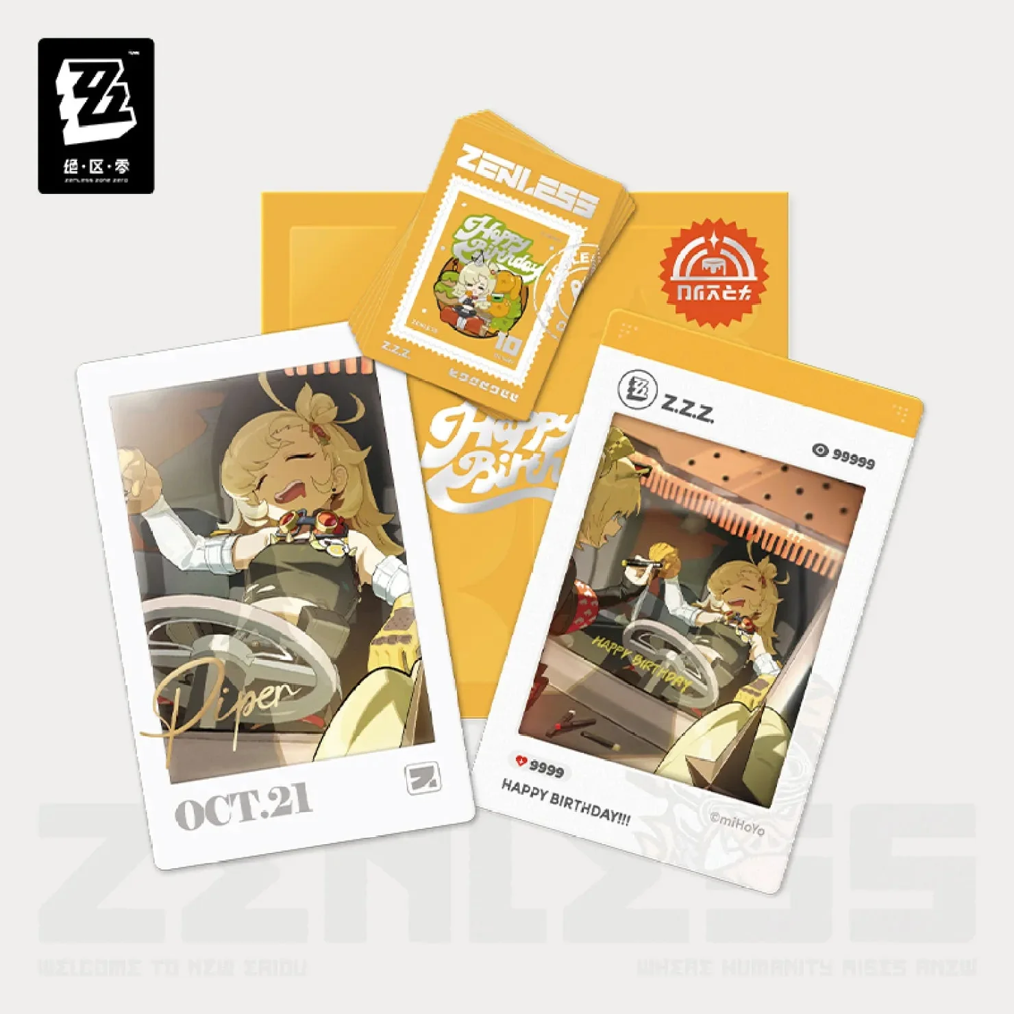 [OFFICIAL] Zenless Zone Zero HB2U Series Happy Birthday Cards Set Vol.1 - Image 5