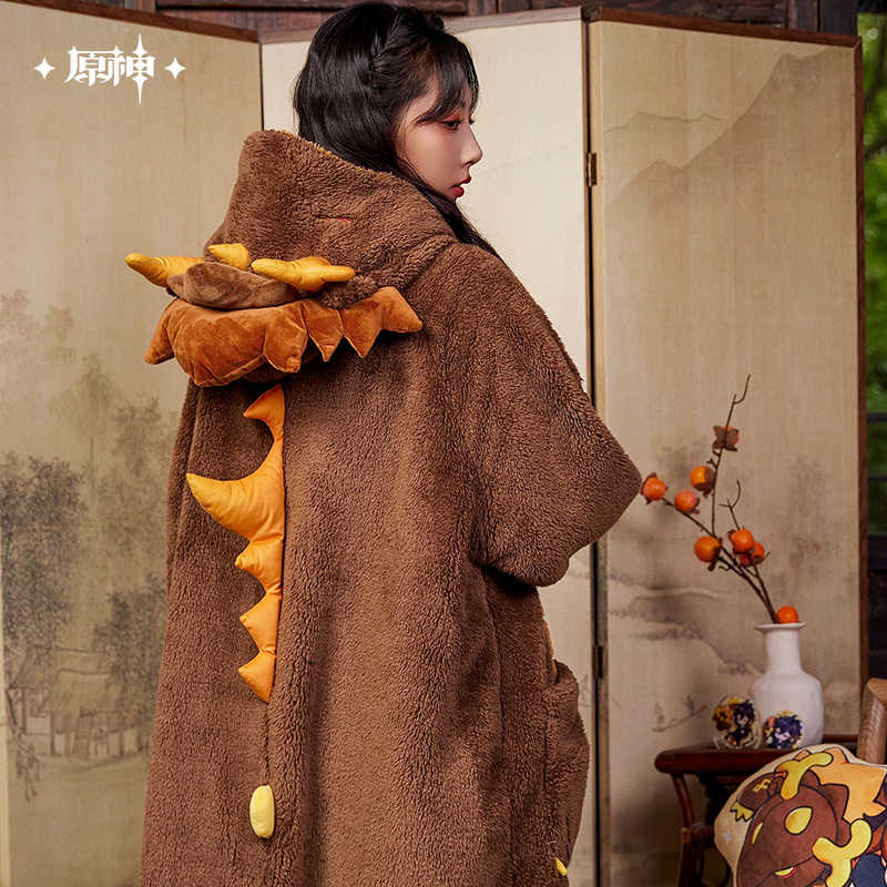 [OFFICIAL] Zhongli Impression Homewear Series Rex Lapis Plush Nightgown (With Eye Mask) - Image 4