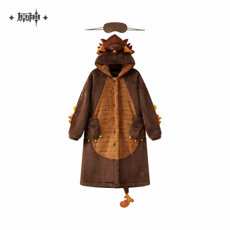 [OFFICIAL] Zhongli Impression Homewear Series Rex Lapis Plush Nightgown (With Eye Mask) - Image 6
