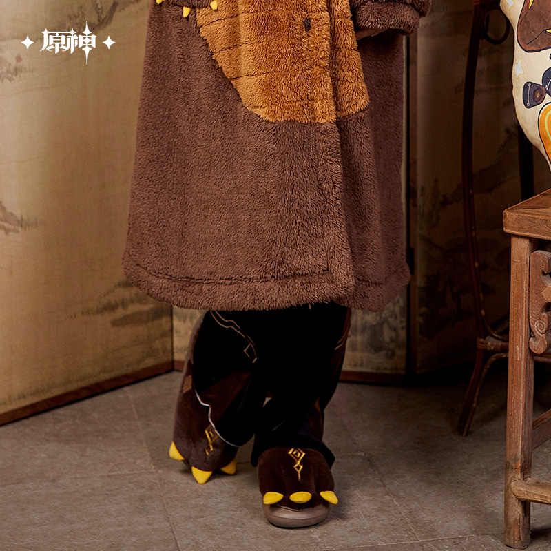 [OFFICIAL] Zhongli Impression Homewear Series Rex Lapis Plush Slippers - Image 5